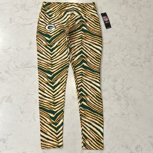 Zubaz Women's Green Bay Packers Leggings Medium NWT - Picture 2 of 15